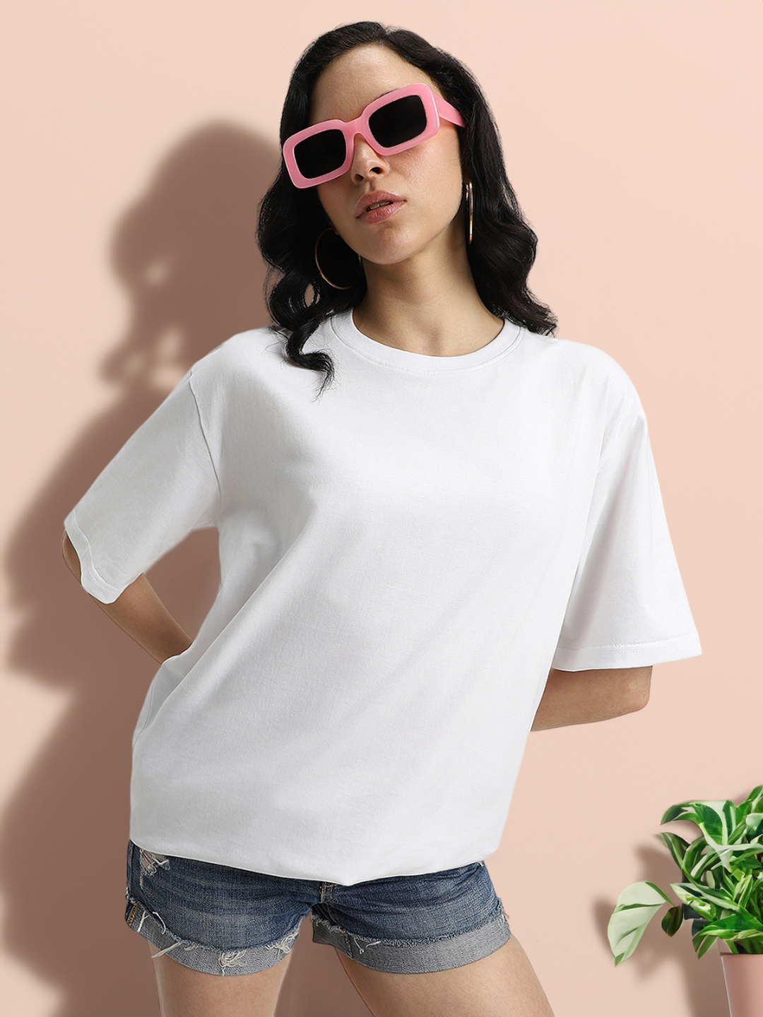 White Plain Oversized T-Shirt