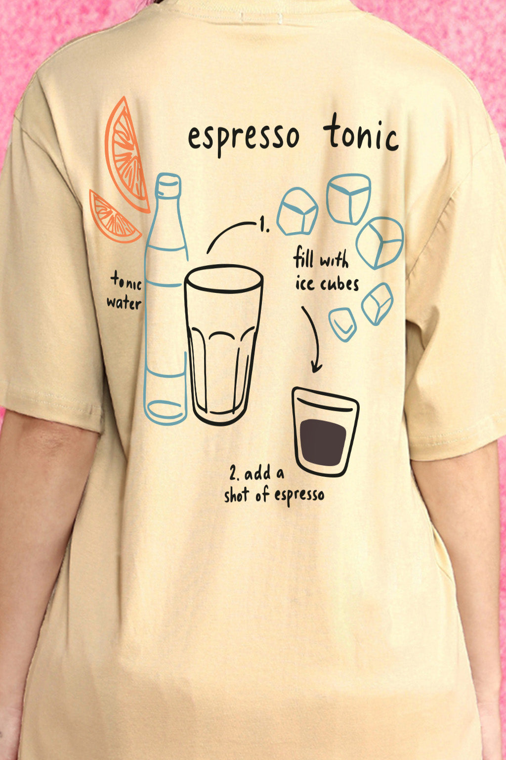 Espresso Swanwhite Oversized Graphic T-Shirt