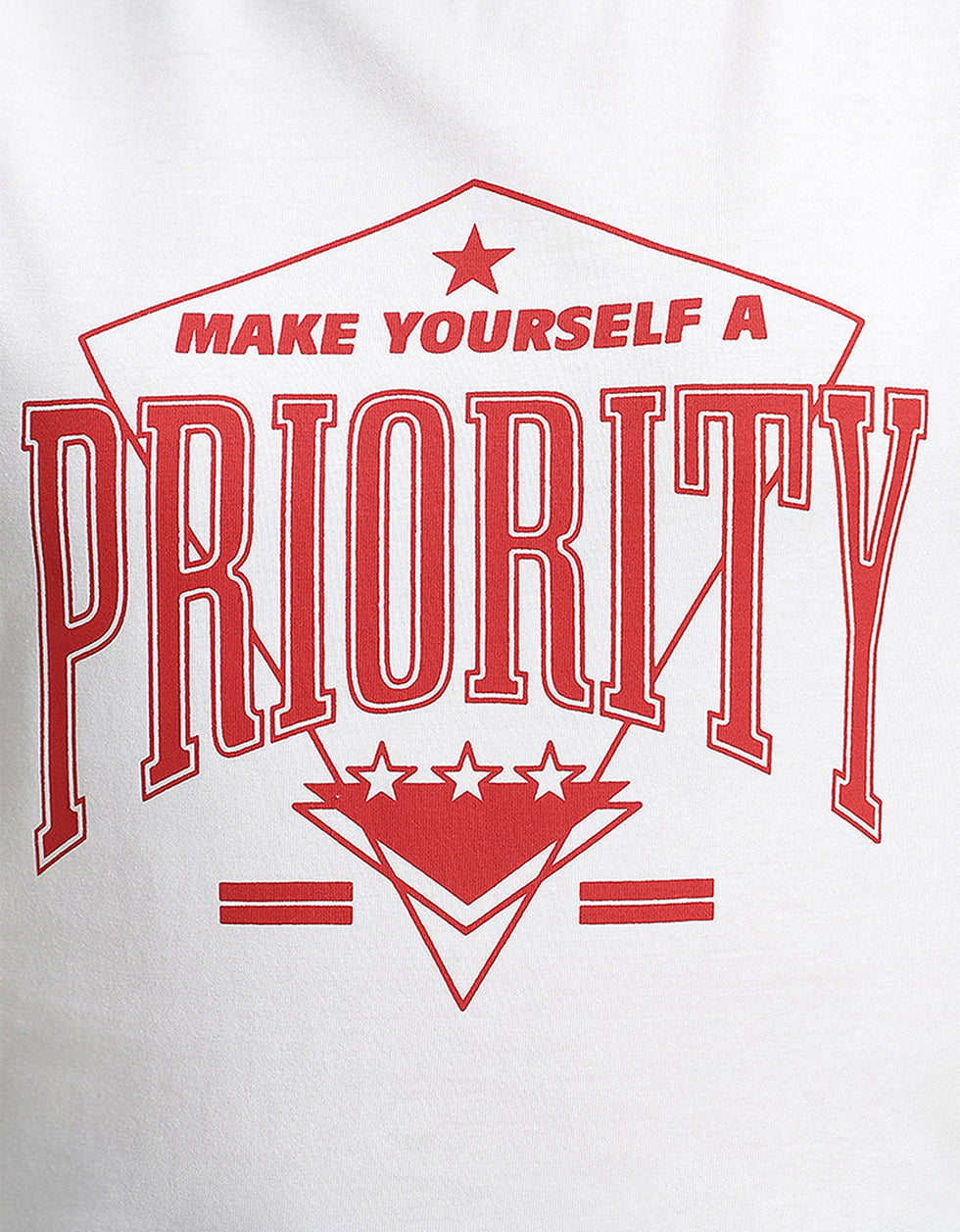 Priority Typographic Printed Regular Fit T-Shirt