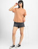 Cork Plain Boyfriend Fit T-Shirt