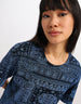 Paisley Printed Navy Oversized T-shirt