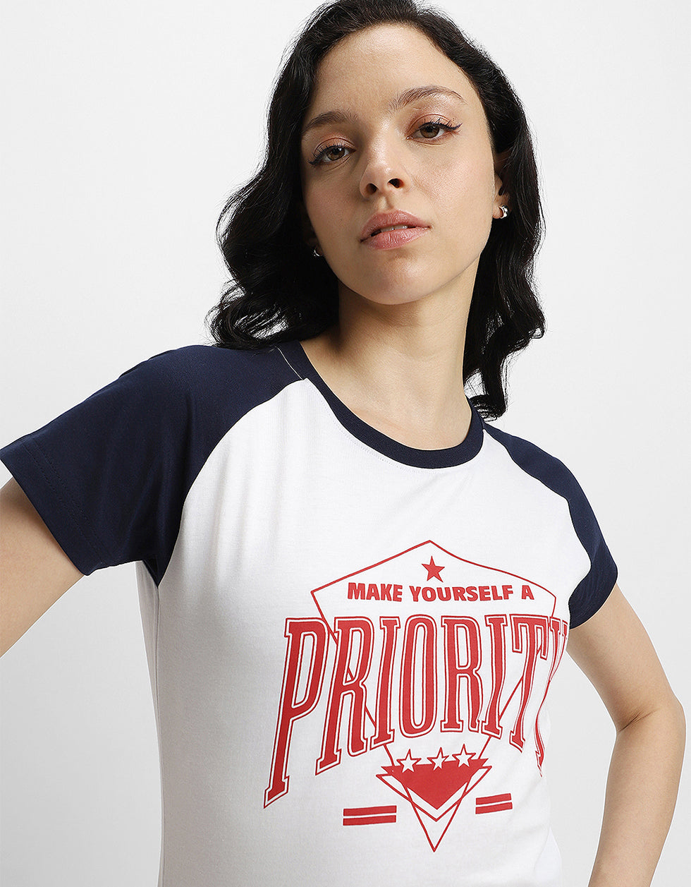Priority Typographic Printed Regular Fit T-Shirt