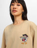 Duck Graphic Printed Beige Oversized T-Shirt
