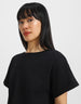 Black Plain Boyfriend Fit T-Shirt