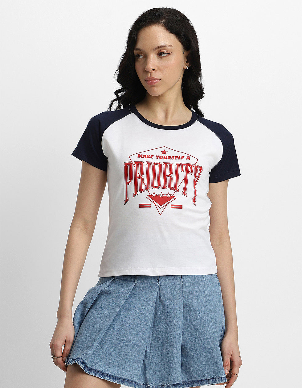 Priority Typographic Printed Regular Fit T-Shirt
