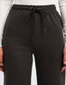 Brown Plain Wide Leg Track Pant