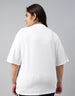 USA White Plus Size T-shirt