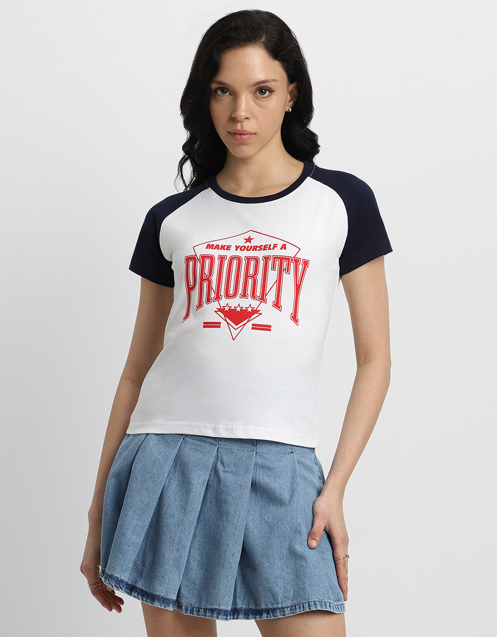 Priority Typographic Printed Regular Fit T-Shirt