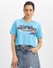 Star Wars Blue Graphic Printed Crop-Top