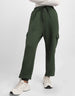 Olive Plain Baggy Fit Cargo Jogger