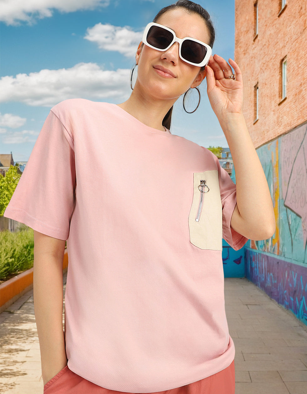 Potpurri Plain Oversized T-Shirt