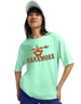 Moana Sea Green Oversized Fit Graphic T-Shirt