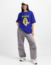 Feeling Pookie Royal Blue Oversized Graphic T-Shirt