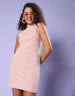 Potpourri Sleeveless High Neck Plain Sheath Bodycon fit Dress