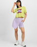 Self Love Club Yellow Graphic Printed Crop-Top