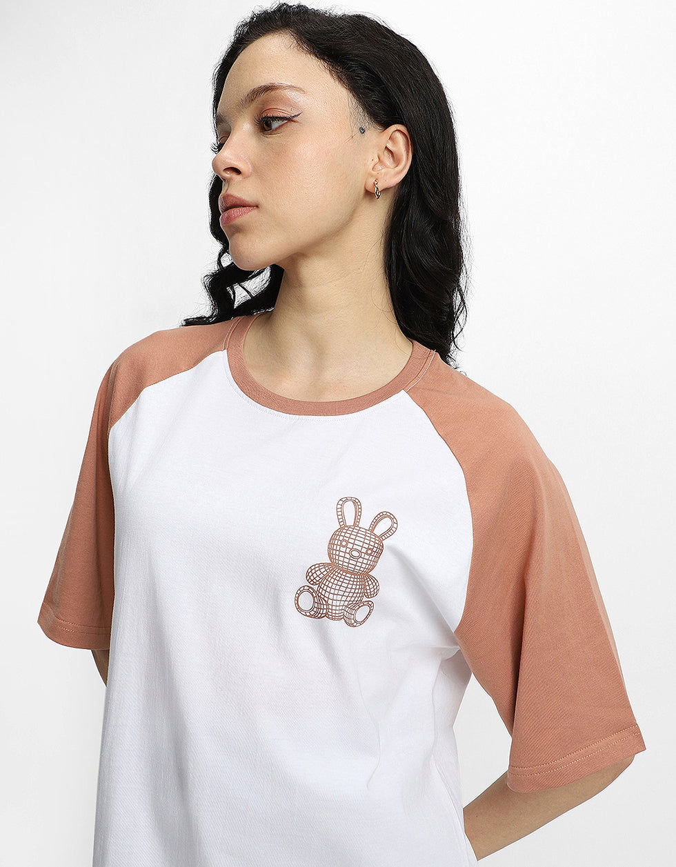 Teddy White Oversized Graphic T-Shirt