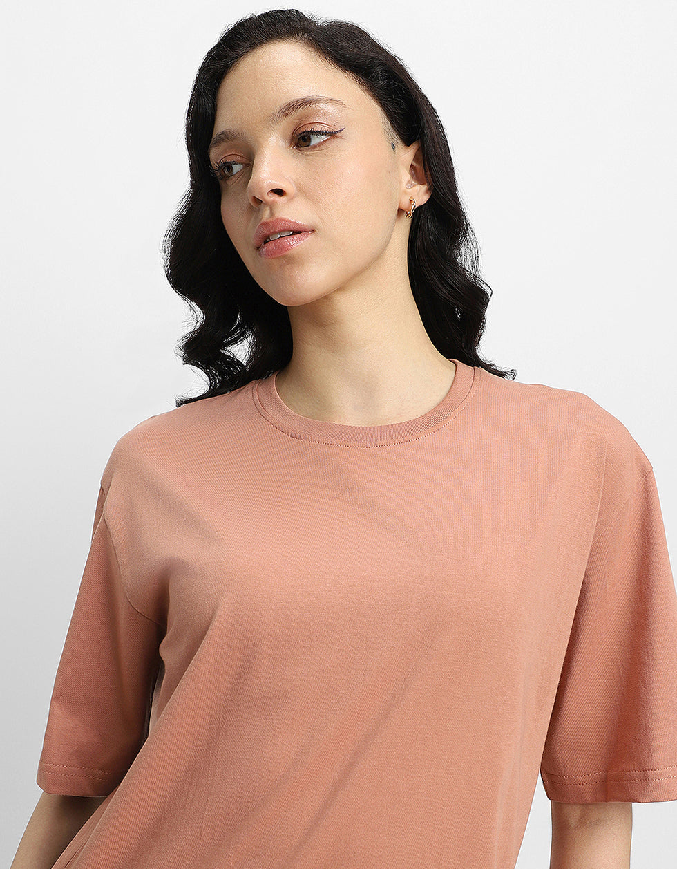 Retro Brown Oversized Graphic T-Shirt