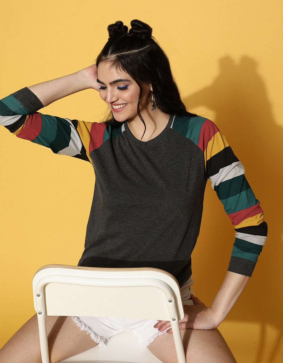 Anthra Full Sleeve Regular Fit Graphic T-Shirt