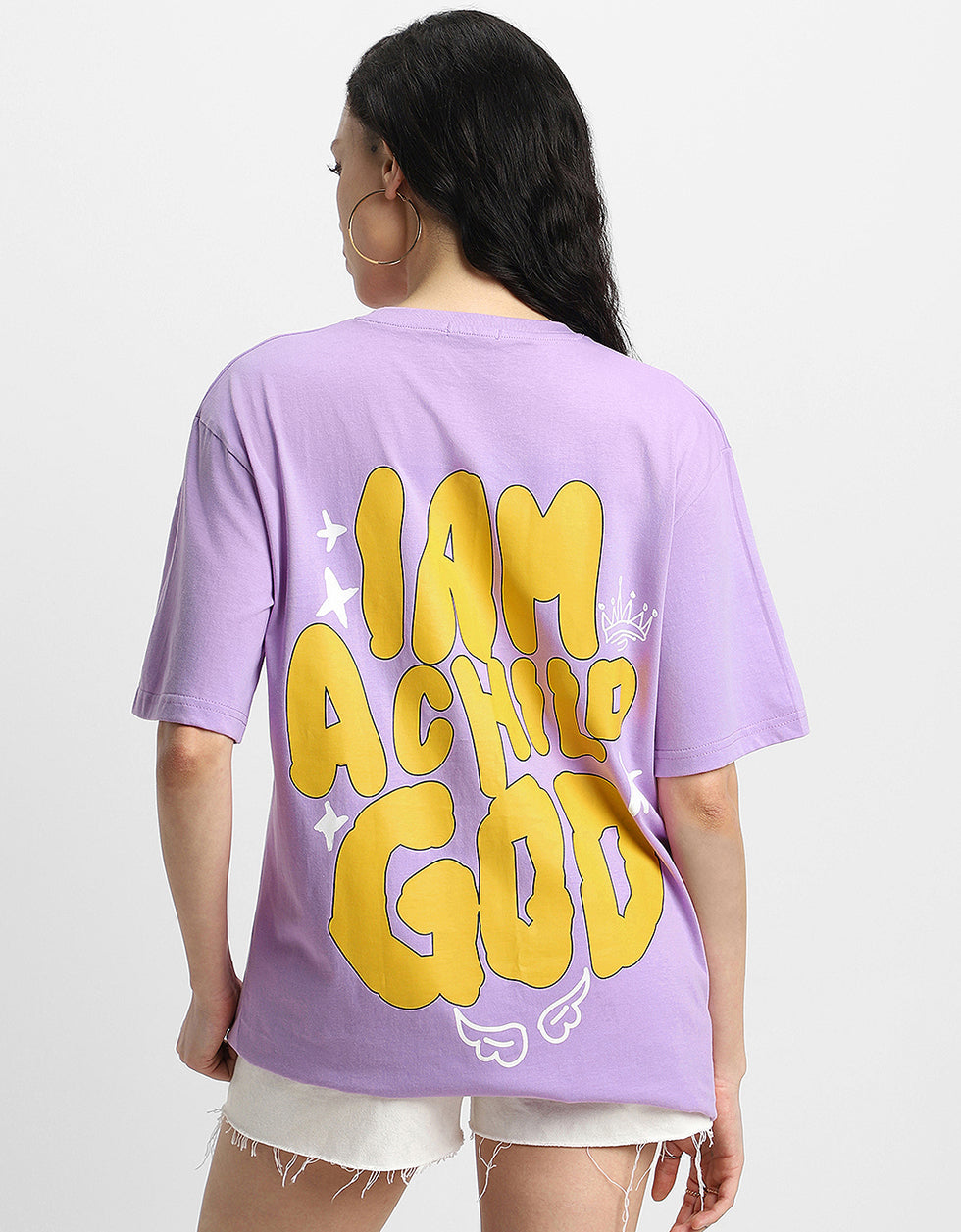 Child of God Lilac Oversized Graphic T-Shirt