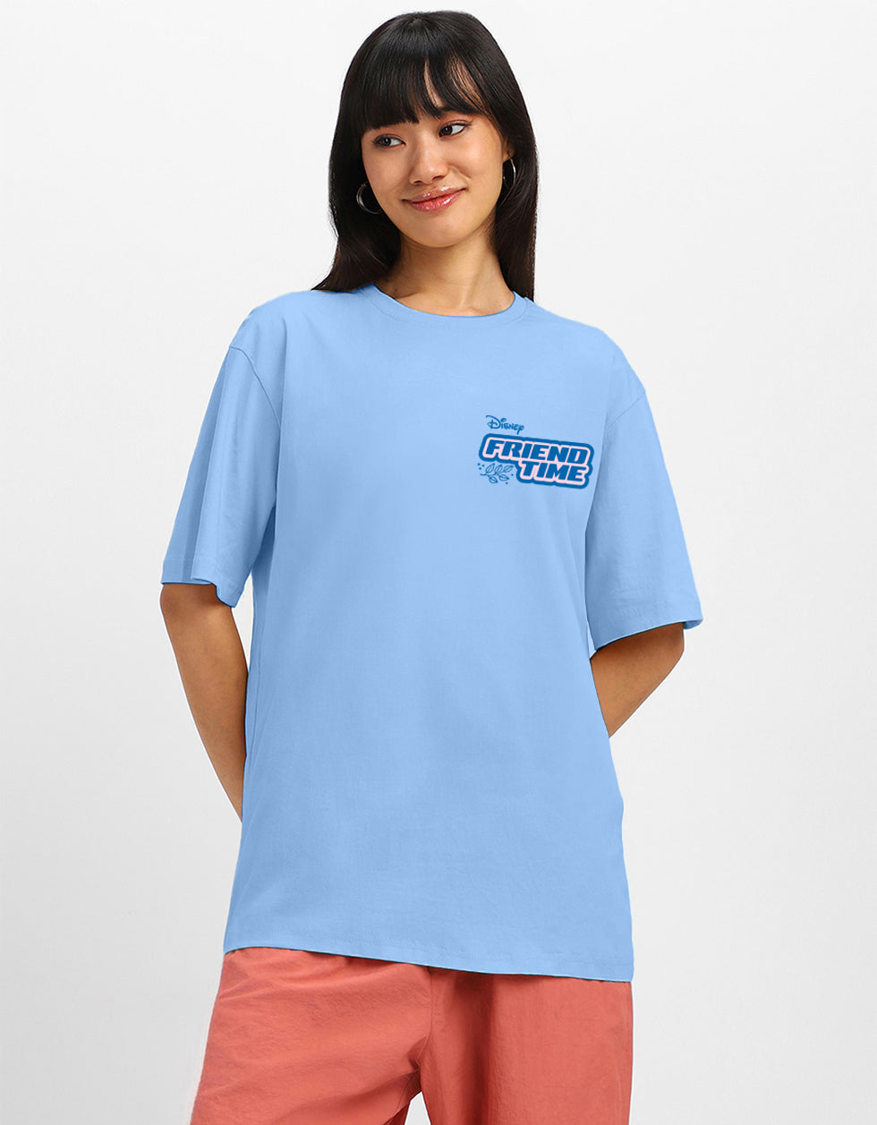 Pooh & Piglet Dutch Canal Oversized Graphic T-Shirt