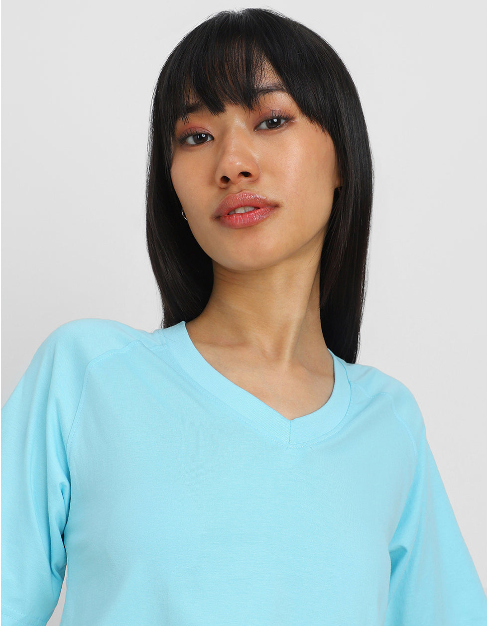 Love Hope Peace Blue Graphic Printed Crop-Top