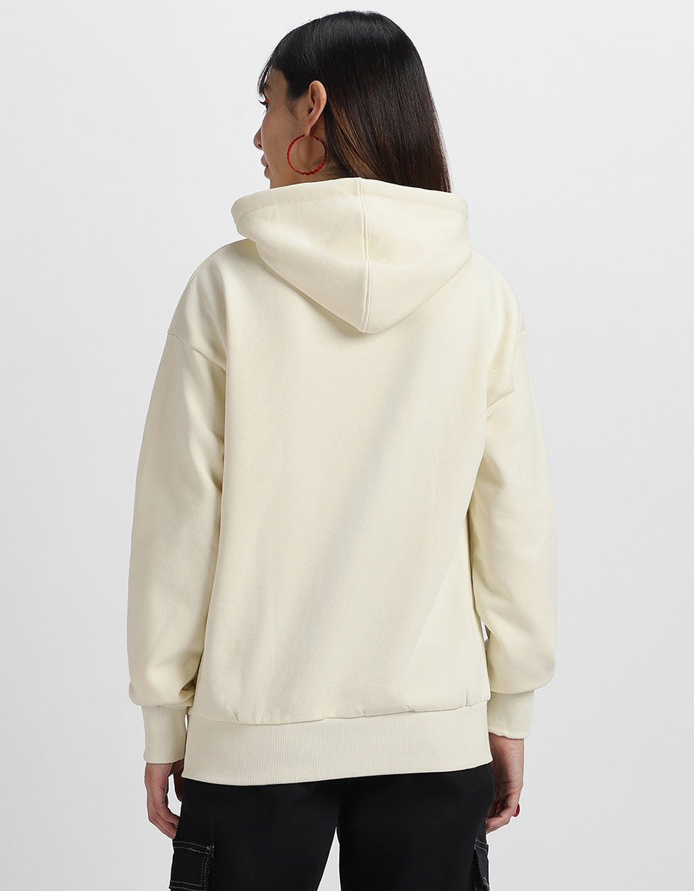 Moana Printed Marshmellow Oversized Hoodie