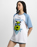 Feeling Pookie White Oversized Graphic T-Shirt