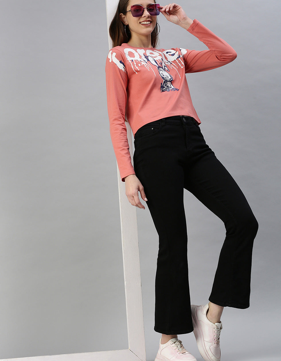 Forever Soap Nut Graphic Printed Crop-Top