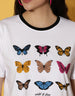 Wild & Free White Graphic Printed Crop-Top