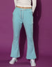 Blue Printed Regular Fit Track Pants
