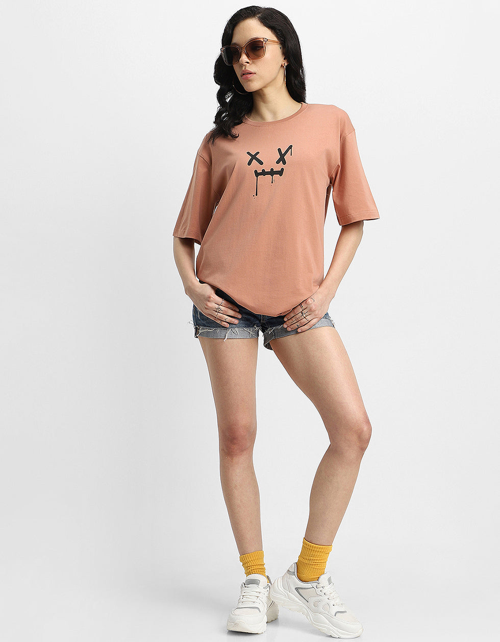 I Hate Everyone Cork Oversized Graphic T-Shirt