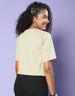 It's Not All That Bad Swanwhite Graphic Printed Crop-Top