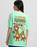 Moana Sea Green Oversized Fit Graphic T-Shirt