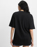 Breathe Black Oversized Graphic T-Shirt