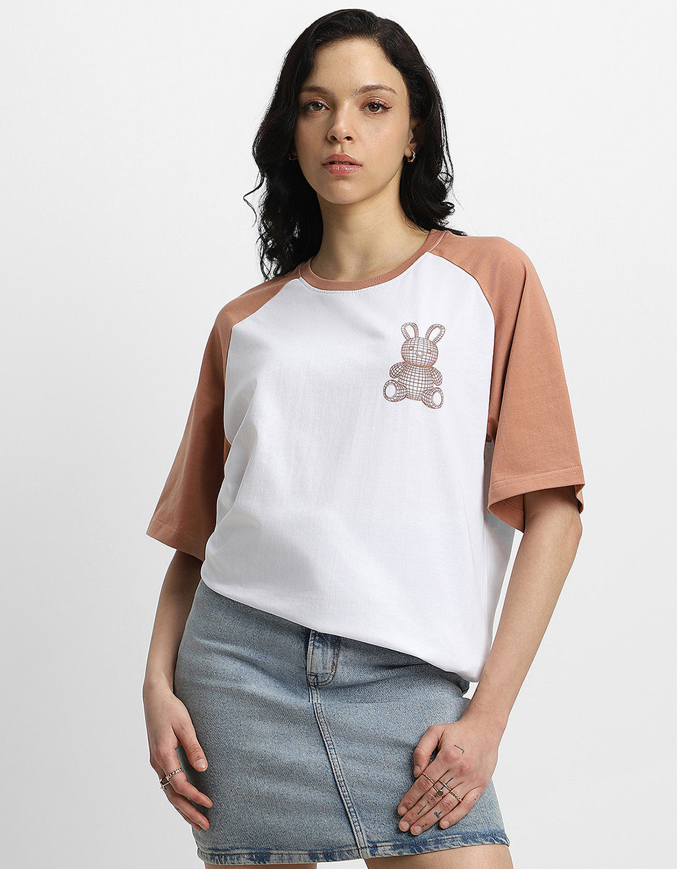 Teddy White Oversized Graphic T-Shirt