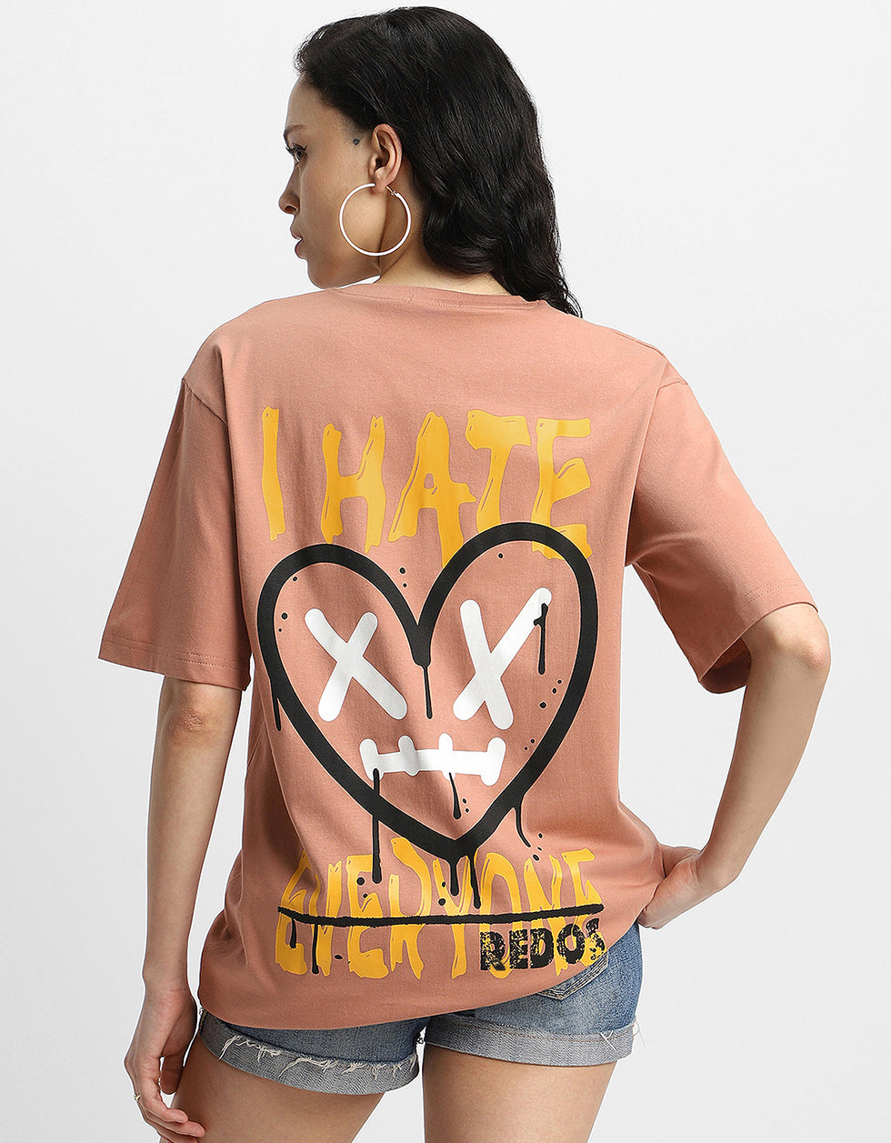 I Hate Everyone Cork Oversized Graphic T-Shirt