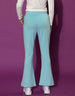 Blue Printed Regular Fit Track Pants