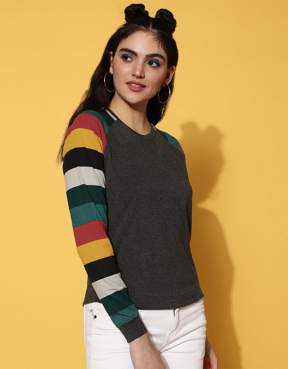 Anthra Full Sleeve Regular Fit Graphic T-Shirt