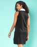 Casual Solid Sleeveless Black Knee Length T-shirt Dress
