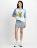 Feeling Pookie White Oversized Graphic T-Shirt