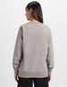 Open Your Mind Graphic Printed Oversized Grey Sweatshirt