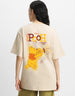 Winnie The Pooh Swan White Oversized Graphic T-Shirt