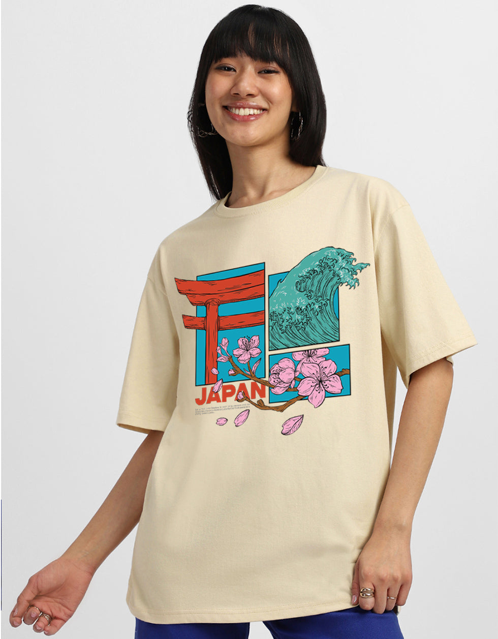 Japan Swanwhite Oversized Graphic T-Shirt