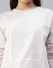 Sunday for Snuggles Lilac Printed Round Neck Top With Shorts Co-Ord Set