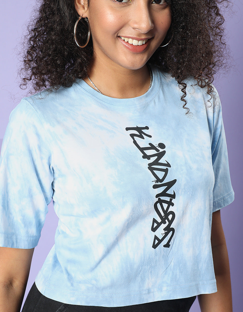 Kindness Atomizer Tie-Dye Printed Crop-Top