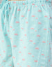 Just Imagine Sky Blue Printed Round Neck Top With Shorts Co-Ord Set