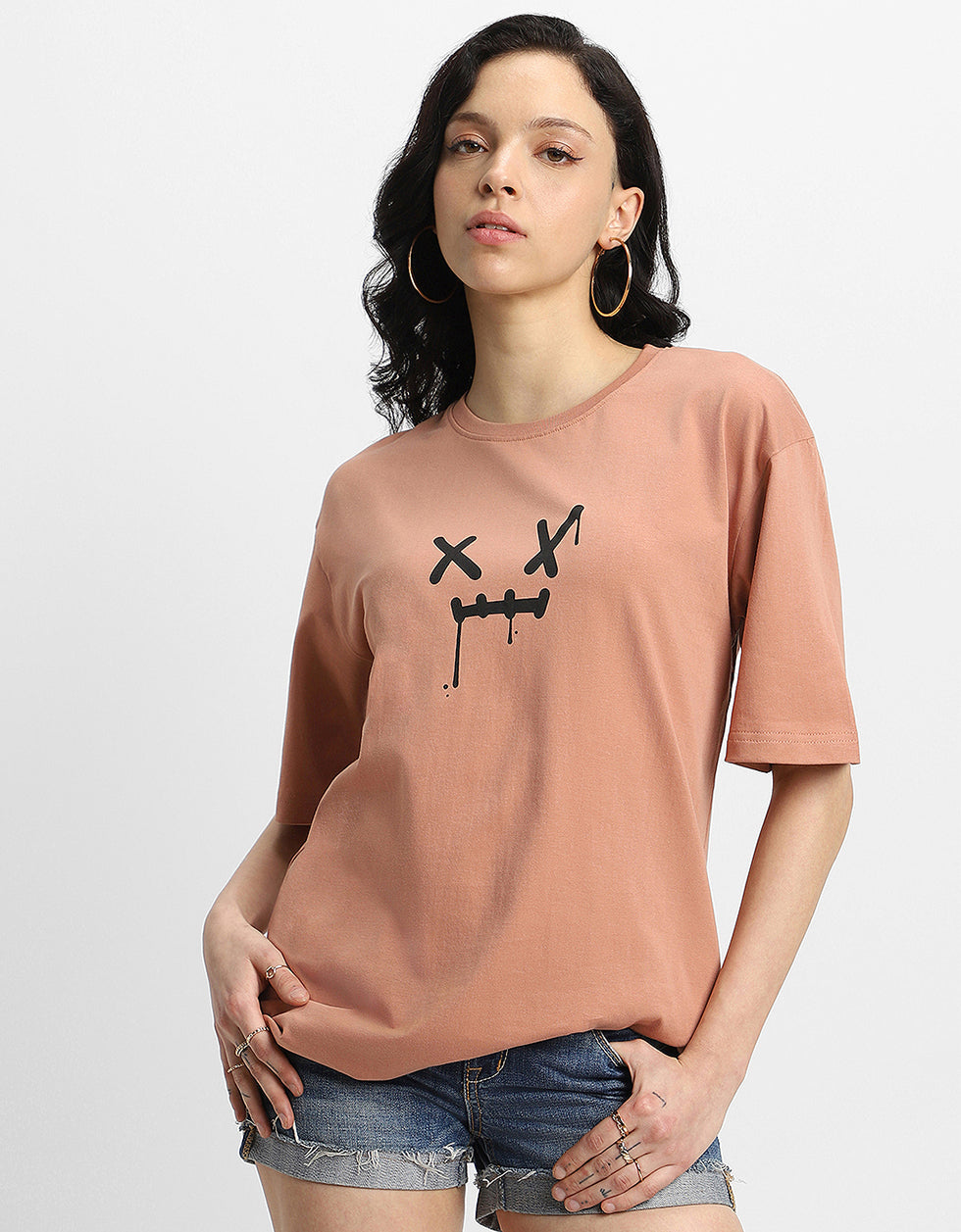 I Hate Everyone Cork Oversized Graphic T-Shirt