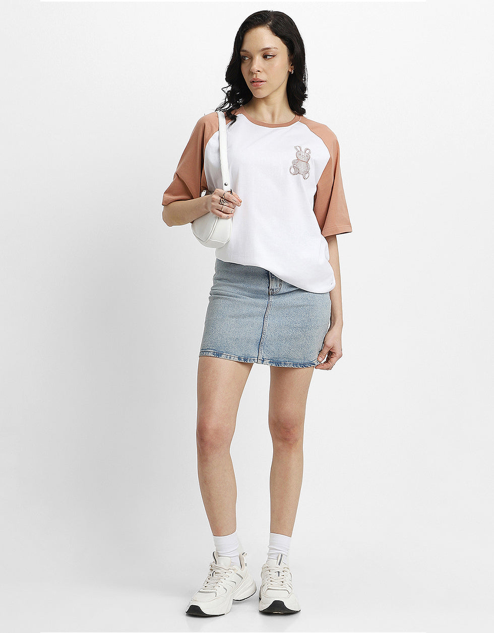 Teddy White Oversized Graphic T-Shirt