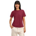 Viva Magenta Plain Regular Fit T-Shirt