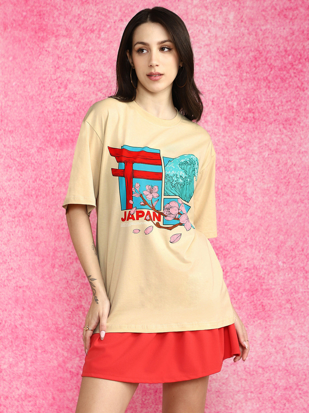 Japan Swanwhite Oversized Graphic T-Shirt